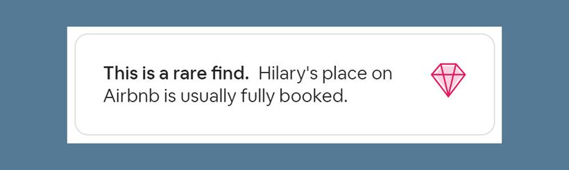 airbnb rare find psychological trick